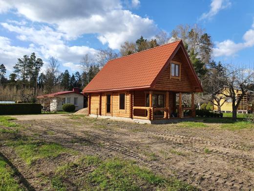 sodyba su naujos statybos ekologišku rąstiniu namu 2021 metų-5