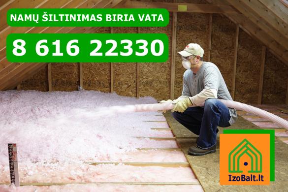 Šiltinimas biria pučiama vata visoje Lietuvoje-1