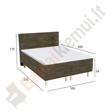 Miegamojo lova HARMONY 160x200xH54cm-1