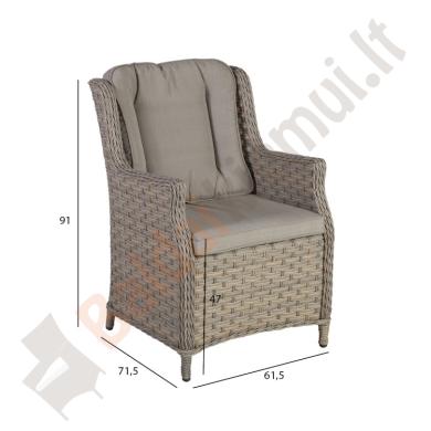 Lauko fotelis PACI su minkšta dalimi-1