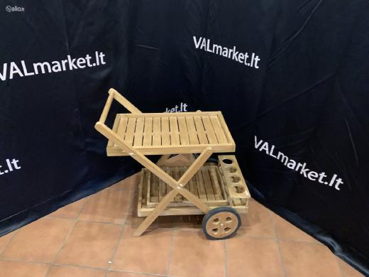 GENT serviravimo vežimėlis su padėklu-1