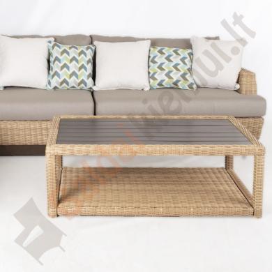 Lauko sofos komplektas TANJA: kampinė sofa ir kavos staliukas-1