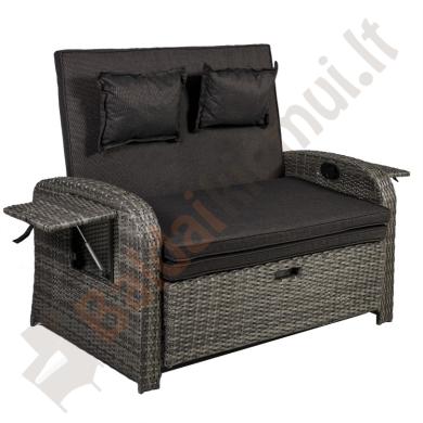 Lauko sofa COLO su reguliuojamu atlošu ir kojų atrama-1