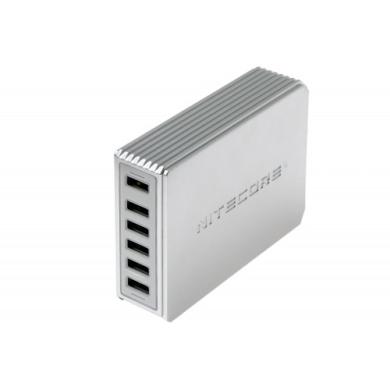 Nitecore UA66Q 6 lizdų USB įkroviklis - maitinimo adapteris-1