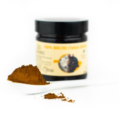 Augalinis maisto papildas Chaga grybo koncentratas milteliais, 30 g.-1