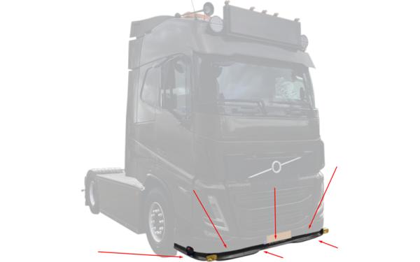 VOLVO FH4 BUMPERIO SPOILERIS-1