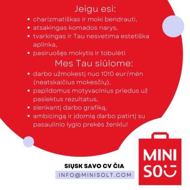 Ieškoma pardavėja/as - konsultantė/as-1