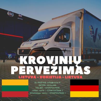 ( KROVININIS TRANSPORTAS ) Lietuva - Vokietija - Lietuva * Įvairių medžiagų transportavimas * Sodo, daržo, ūkio priemonių ir daiktų transportavimas * Tam tikrų skysto pavidalo produktų transportavimas * Specifinių sąlygų reikalaujančių daiktų transport-0