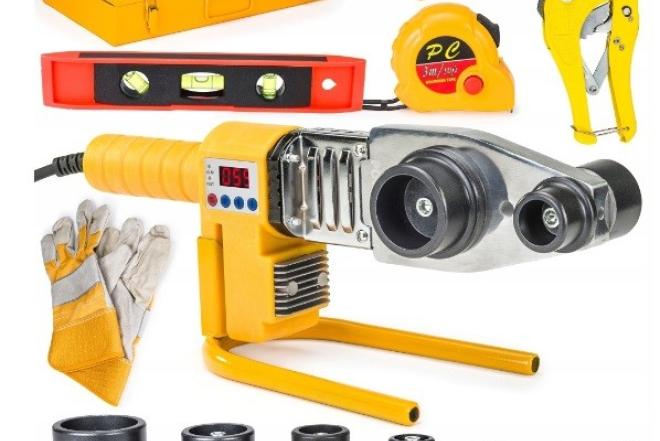Vamzdžių lituoklis PVC su LCD "PowerMat" 2800W-0