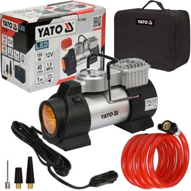 Automobilinis Kompresorius YATO su LED lempa 12V/180W, YT-73460-0
