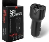 AUTOMOBILINIS ĮKROVIKLIS MAXLIFE MXCC-01 2XUSB FAST CHARGE 2.4A-0
