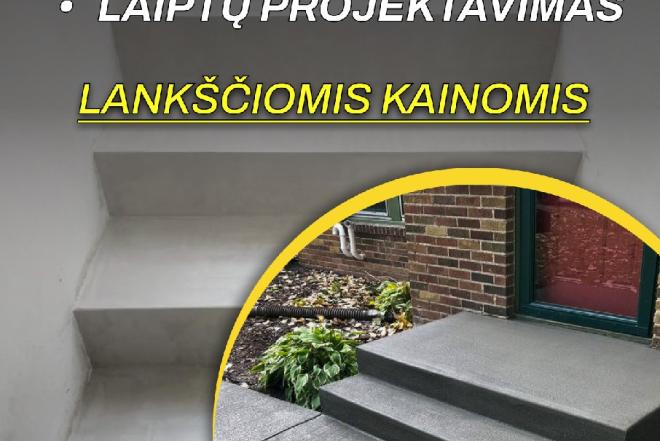 LAIPTŲ BETONAVIMAS - BETONINIAI LAIPTAI, KLAIPĖDOS R. SAV-0