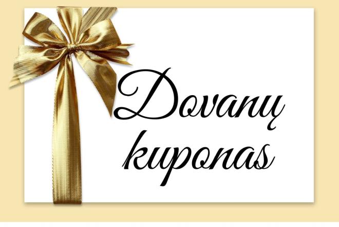 Dovanų kuponas - puiki dovana bet kuria proga-0