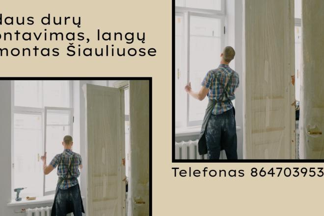 Vidaus durų montavimas Šiauliuose 864703953-0