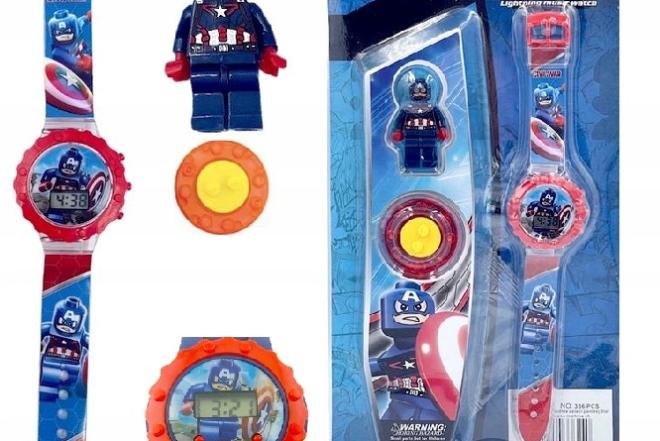 Elektroninis laikrodis Kapitonas Amerika-0