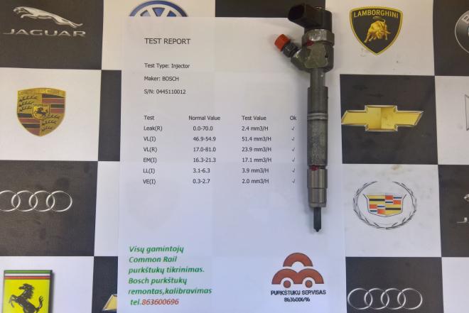 Kuro purkštukas Mercedes-Vito. 0445110012-0