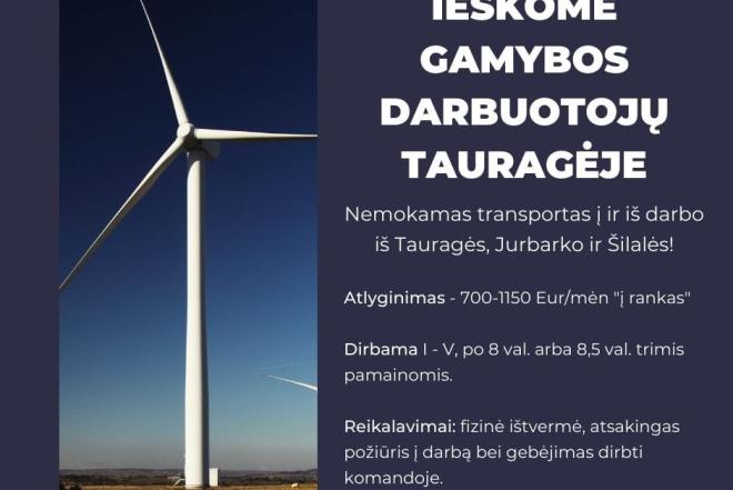 Darbas Tauragėje NEMOKAMA KELIONĖ Į DARBĄ-0