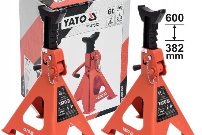 Automobilio stovas, atrama YATO 6T, 2vnt. YT-17312-0