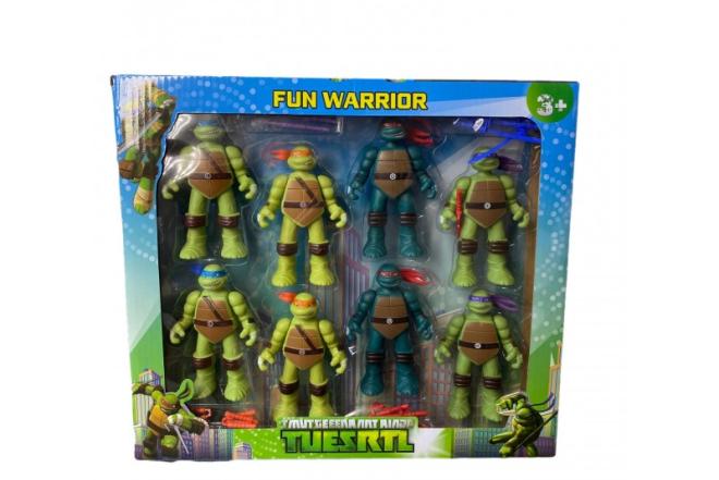 Vėžliukai Nindzės figūrėlių rinkinys 8 vnt-0