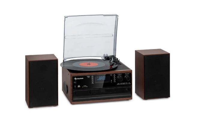 Retro plokštelių grotuvas su Dab+, Fm, Usb, Sd-0
