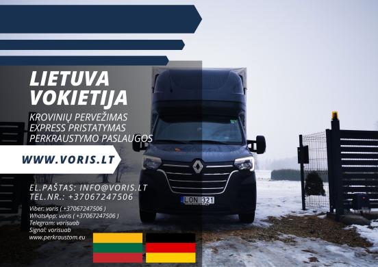 Express Paslauga - LIETUVA - VOKIETIJA - LIETUVA * Krovinių Pervežimas * Parodų Logistika * Express Pristatymas * Perkraustymo Paslaugos * Baldų Pervežimas * Motociklų Pervežimas EL.PAŠTAS: info@voris.lt SKYPE: voris.uab TEL.NR.: +37067247506 Viber: vor-0