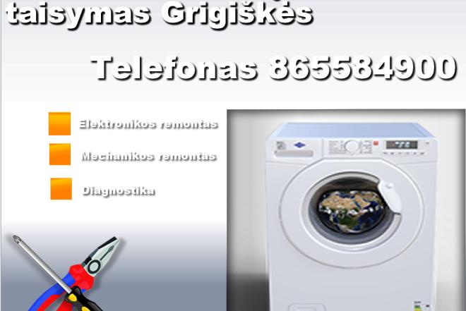 Skalbimo mašinų remontas taisymas Grigiškės-0
