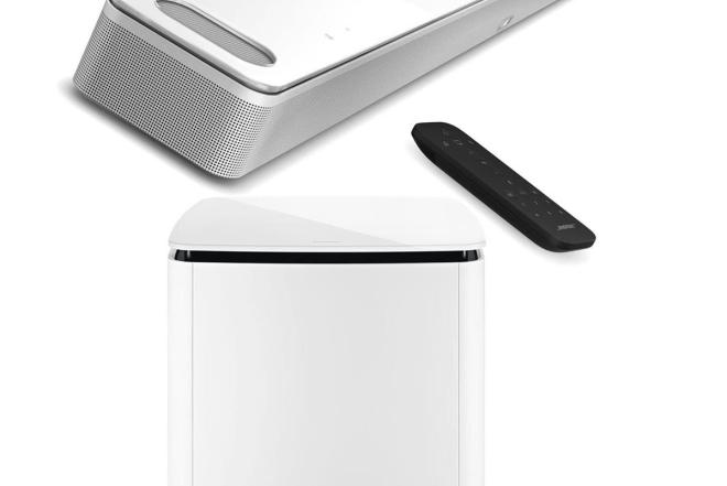 Bose Smart Soundbar 900, White with Bass Module 700 for Soundbar, Arctic White-0