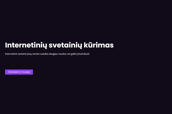 Internetinių svetainių kūrimas-0