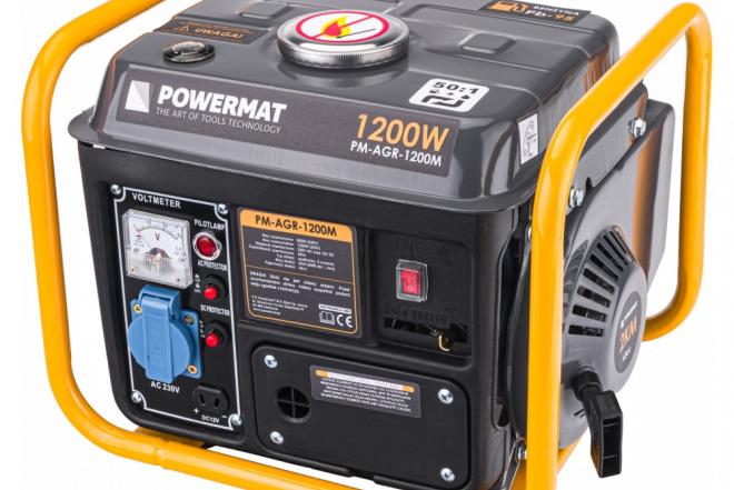 Benzininis elektros generatorius Powermat 1200W-0
