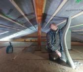 STOGŲ PERDANGŲ ŠILTINIMAS, STOGŲ ŠLAITŲ ŠILTINIMAS, ŠILTINIMAS EKOVATA, SIENŲ ORO TARPŲ UŽPILDYMAS-0