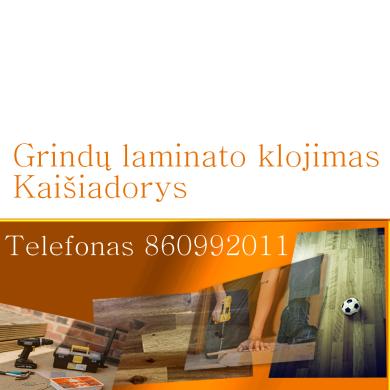 Grindų laminato klojimas Kaišiadorys 860992011-0