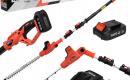 Akumuliatorinės teleskopinės gyvatvorių žirklės Yato 207-274cm 18V 1x2Ah YT-82834-0