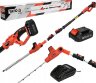 Akumuliatorinės teleskopinės gyvatvorių žirklės Yato 207-274cm 18V 1x2Ah YT-82834-0