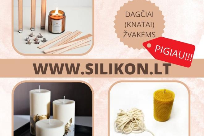 Dagtys (knatai) žvakėms https://silikon.lt/-0