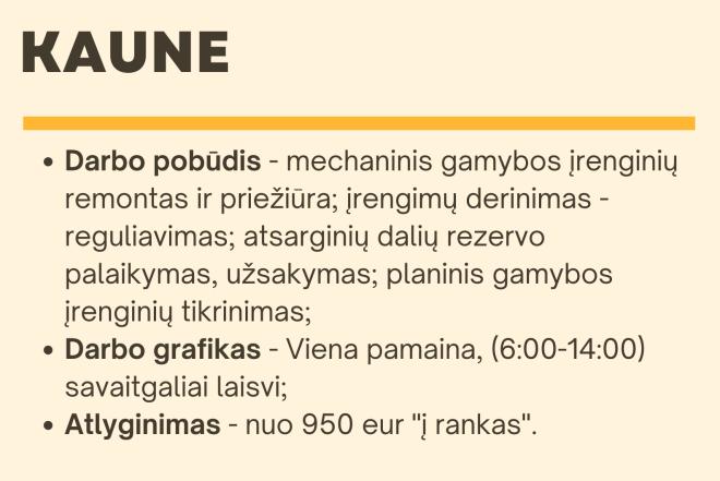 Ieškomas technikas - įrenginių prižiūrėtojas Kaune-0