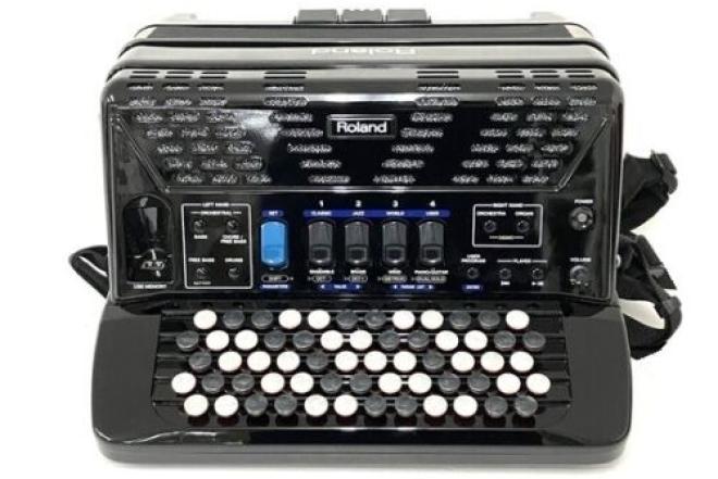 Roland V akordeonas FR-1XB BK elektroninis akordeonas su dėklu-0