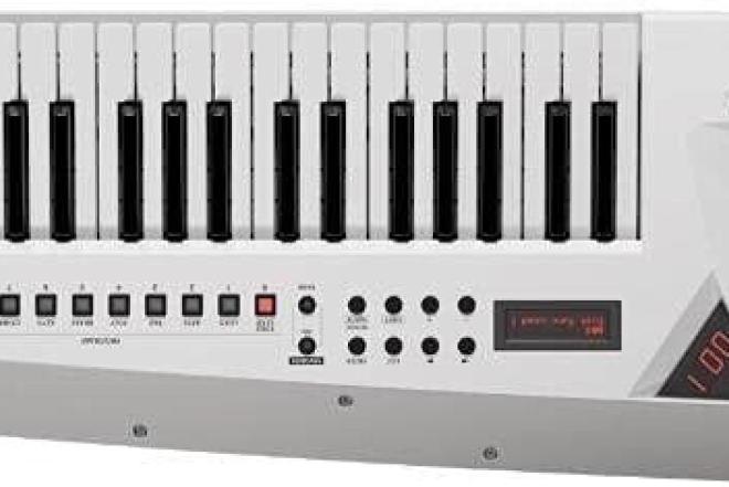 Roland AX-EDGE W White 49 Keyboard Keyter Velocity Palaiko muziką-0