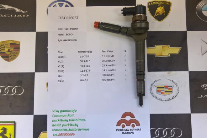 Kuro purkštukas Opel-Astra 1.7d. 0445110118-0