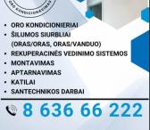 Oro kondicionieriu, silumos siurbliu, vedinimo sistemu montavimas, parinkimas, aptarnavimas-0