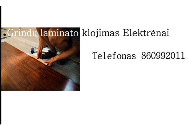Grindų laminato klojimas Elektrėnai-0
