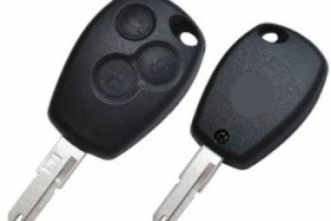 Renault Kangoo | Twingo nuotolinio valdymo raktas 2/3 mygtukai-0