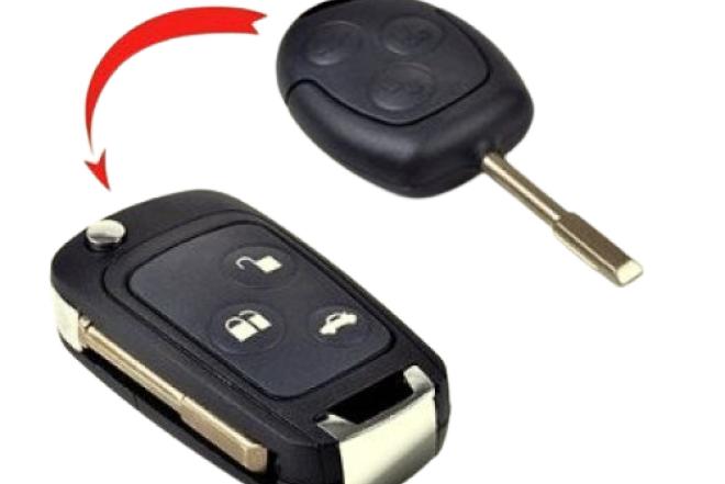 Modifikuotas rakto korpusas – skirtas Ford Focus | Fiesta | Mondeo | C-Max | S-Max | Galaxy-0