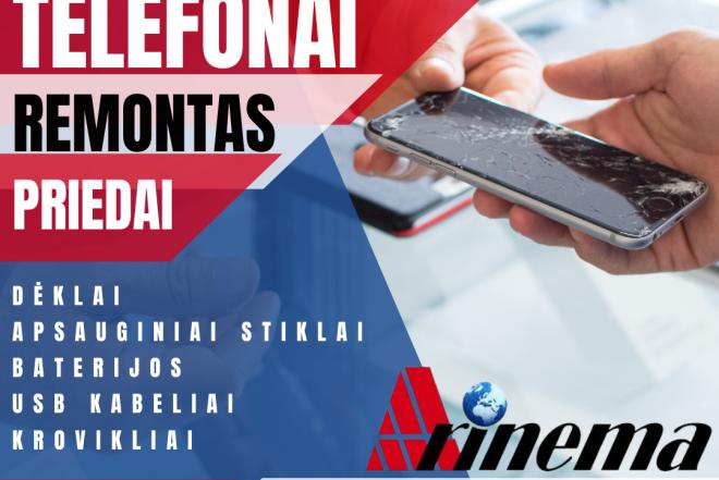 Prekyba mobiliais telefonais, jų priedais, telefonų remonto darbai-0