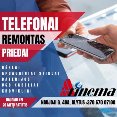 Prekyba mobiliais telefonais, jų priedais, telefonų remonto darbai-0
