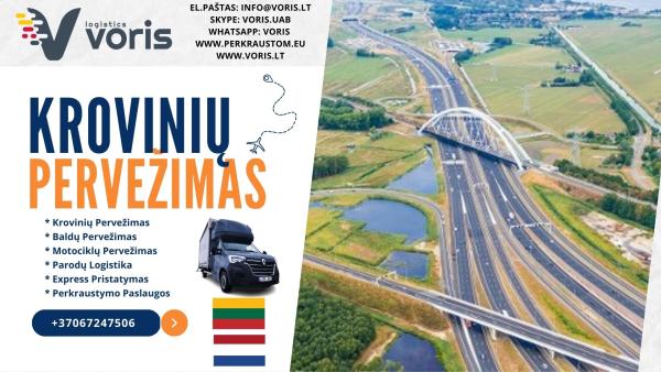 ( Amsterdamas ) LIETUVA - OLANDIJA - LIETUVA * Krovinių Pervežimas * Baldų Pervežimas * Motociklų Pervežimas * Parodų Logistika * Express Pristatymas * Perkraustymo Paslaugos EL.PAŠTAS: info@voris.lt SKYPE: voris.uab TEL.NR.: +37067247506 Viber: voris ( +-0
