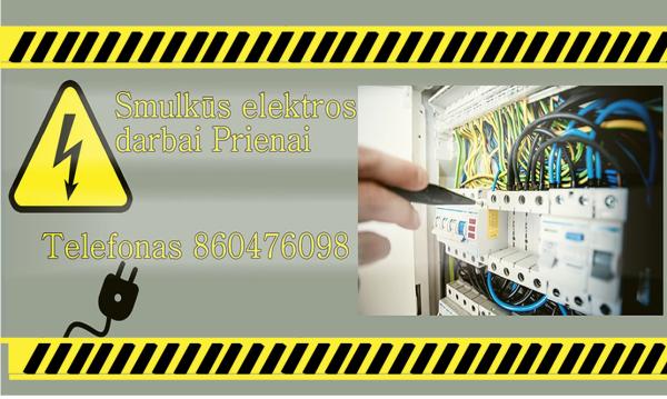 Smulkūs elektros darbai Prienai-0