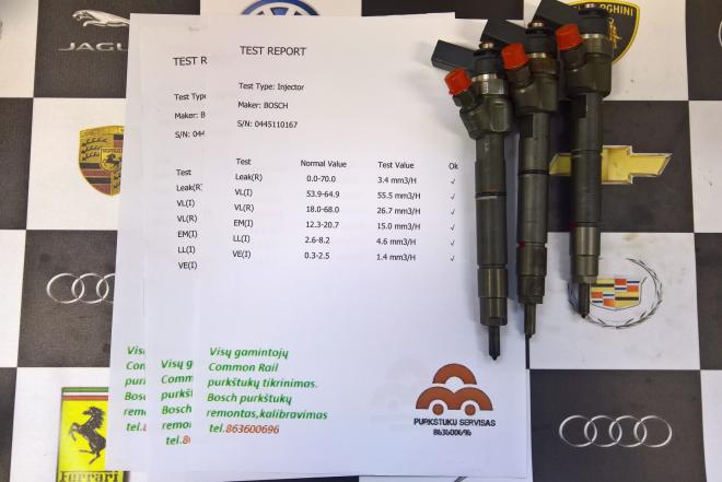 Kuro purkštukai Mercedes-A180. 0445110167-0