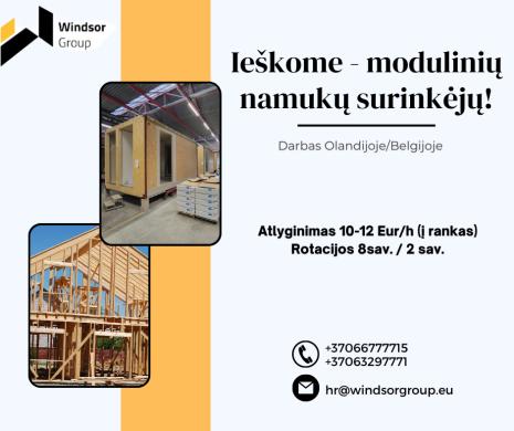 Modulinių namukų surinkimas Olandijoje!-0