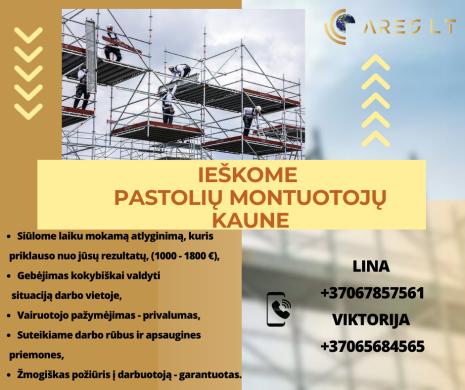 Ieškomi pastolių montuotojai Kaune-0