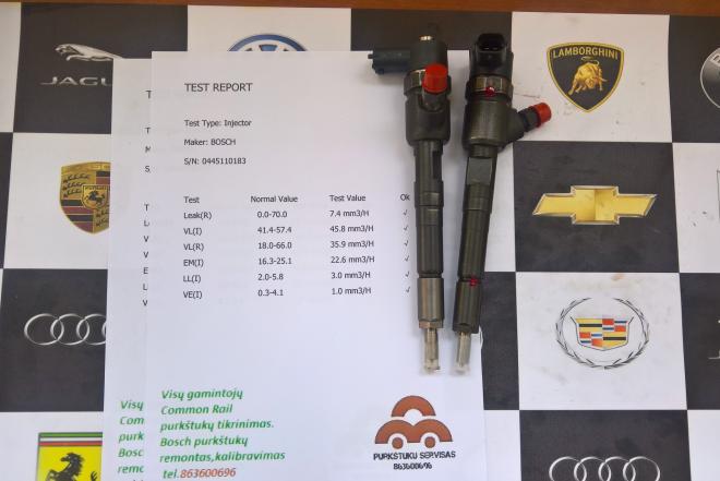 Kuro purkštukai Lancia-Musa 0445110183 ir 0986435102-0